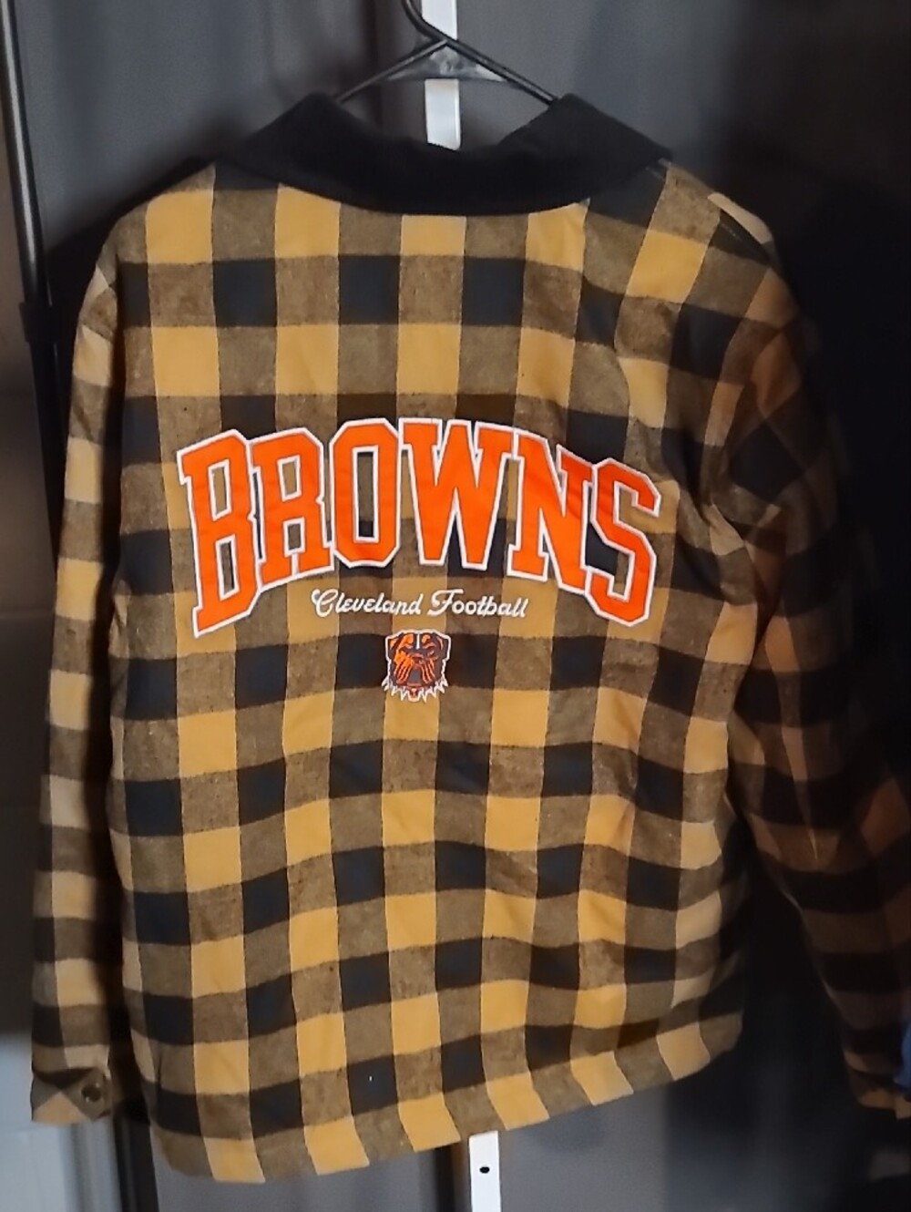 Men's Yellow & Black Plaid Lightweight Shirt Jacket - Picture 2 of 2